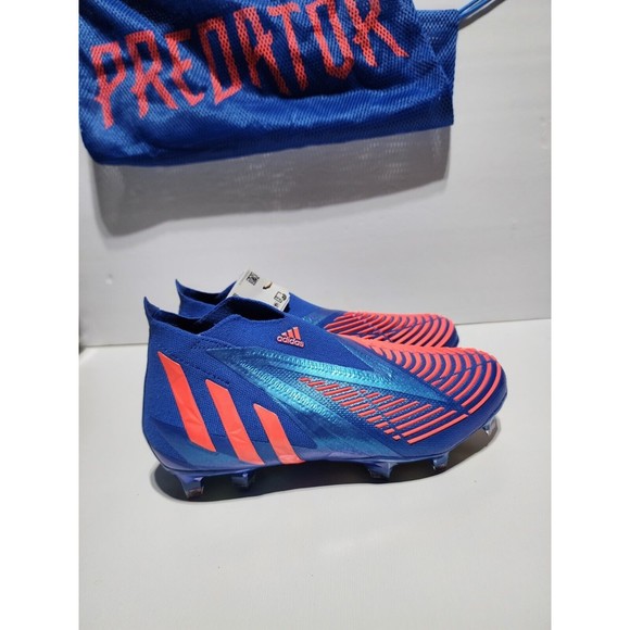 ADIDAS PREDATOR EDGE+ FG LACELESS SOCCER CLEATS SHOES BLUE GZ9002 MEN\'S SIZE 5.5 main image 5